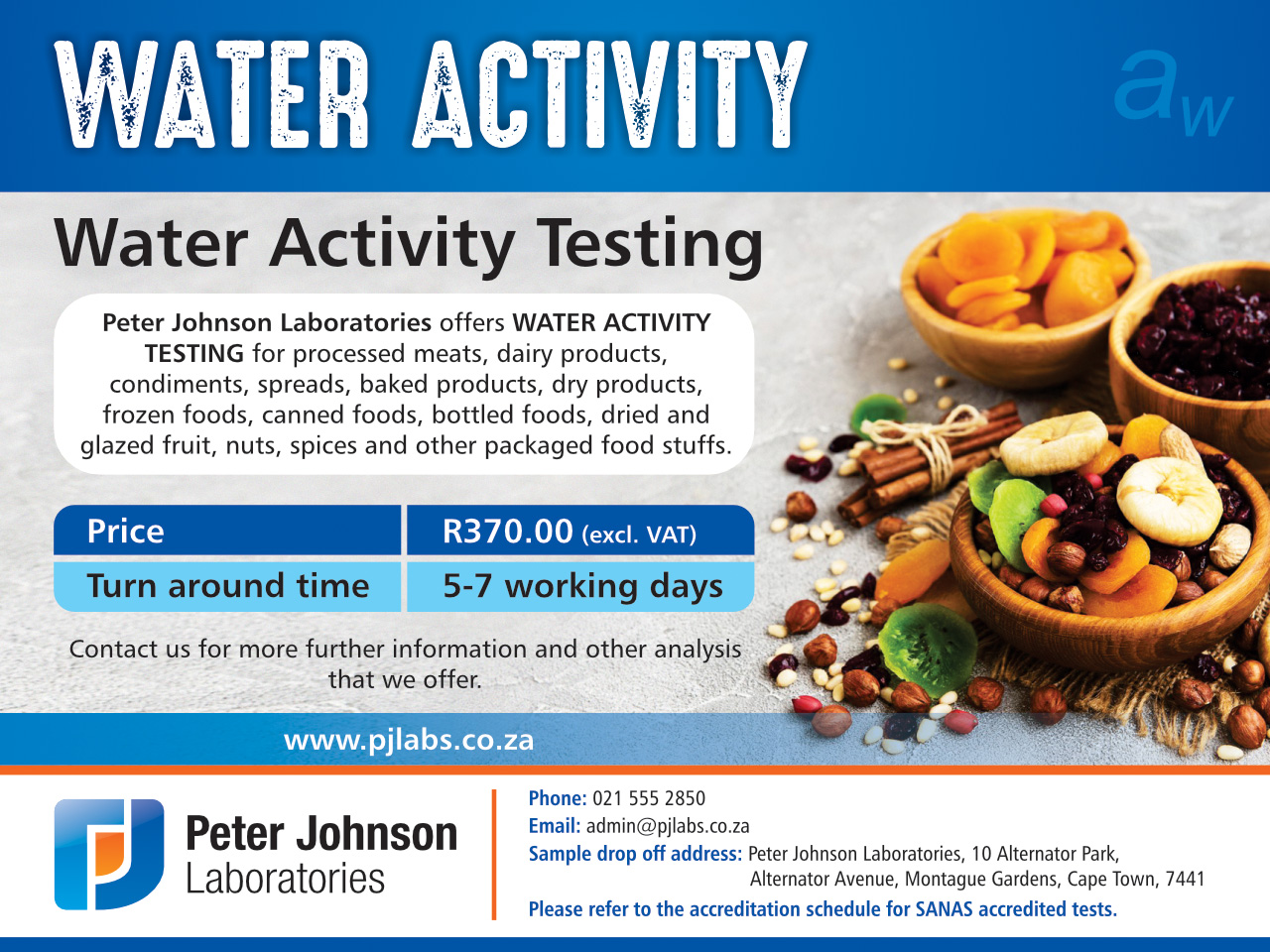 Lab Water Activity Testing
